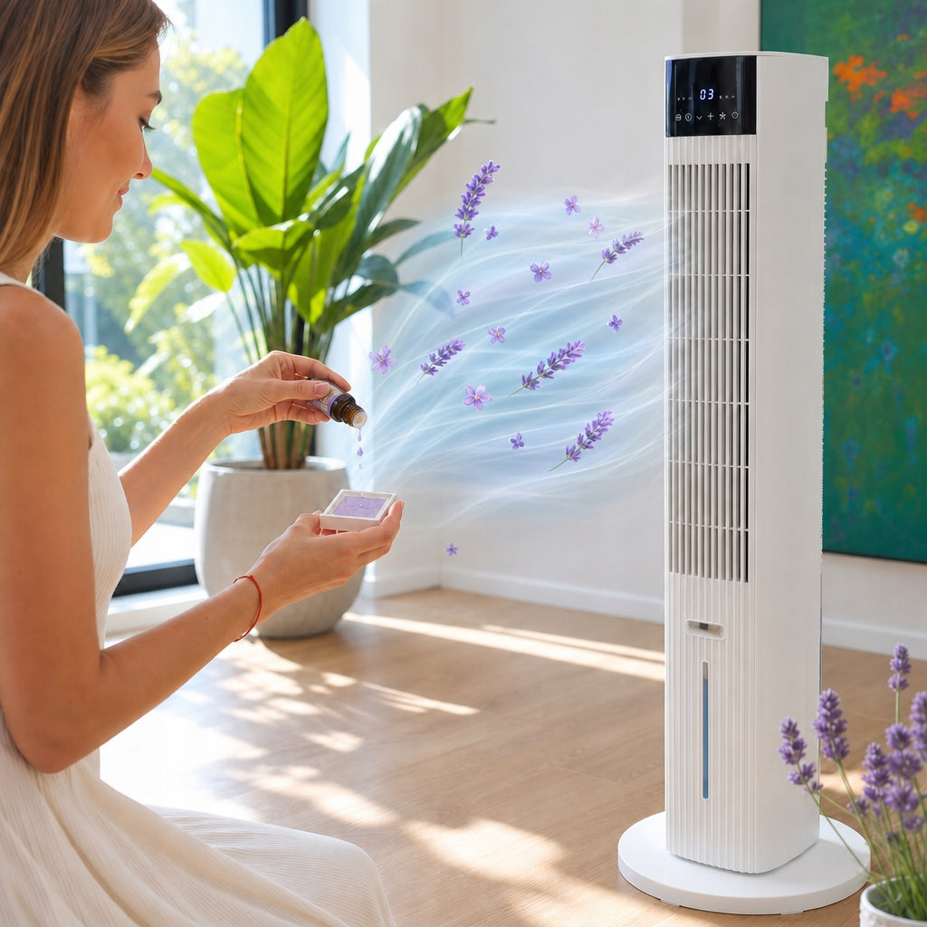 Water air conditioner CLIMATIVE COOLAIR column fan AIR CONDITIONER+WiFi+AROMA Control remote