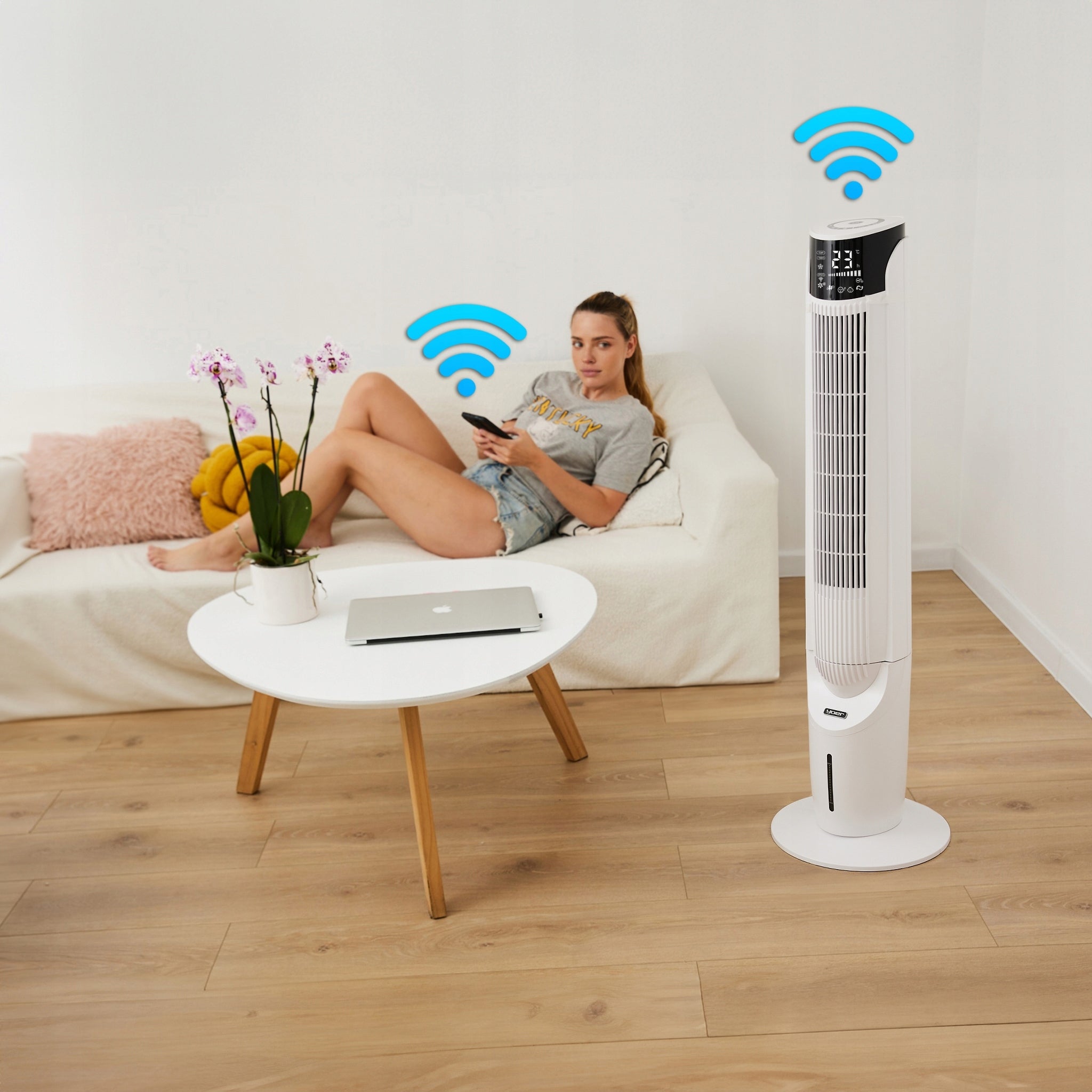 Water air conditioner Yoer Cascado 6in1 WiFi 60W ionization portable aromatherapy Brand Yoer
