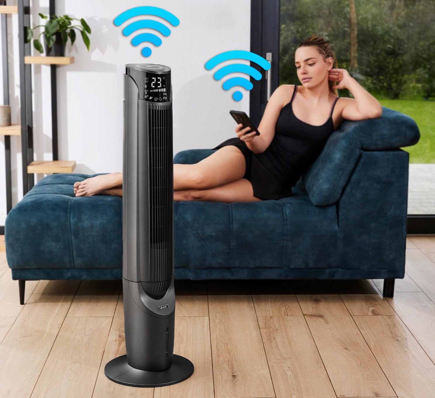 Water air conditioner Yoer Cascado 6in1 column fan 39dB WiFi ionization Brand Yoer