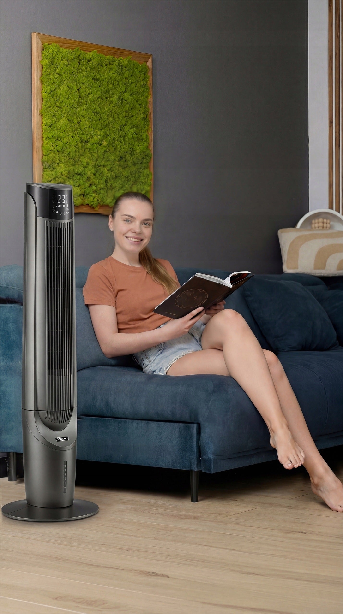 Water air conditioner Yoer Cascado 6in1 column fan 39dB WiFi ionization Manufacturer code TFC06G