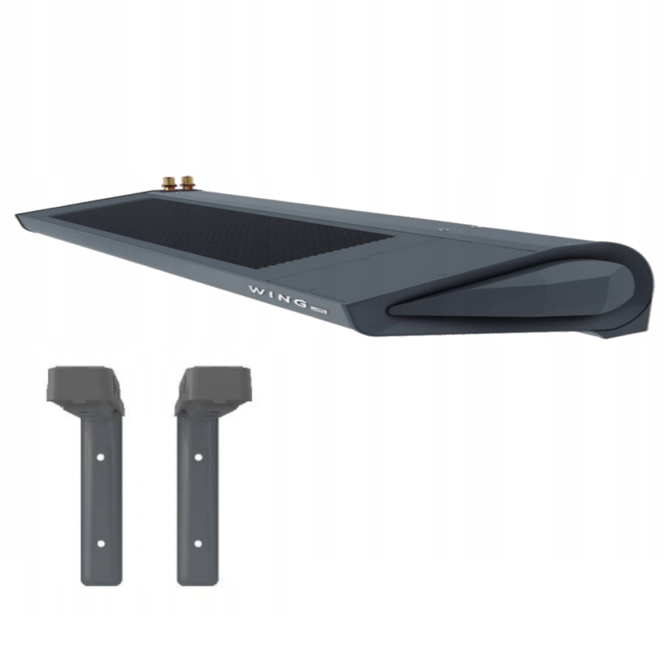 Water curtain VTS Wing W100 EC DARK RAL7016 + mounting brackets