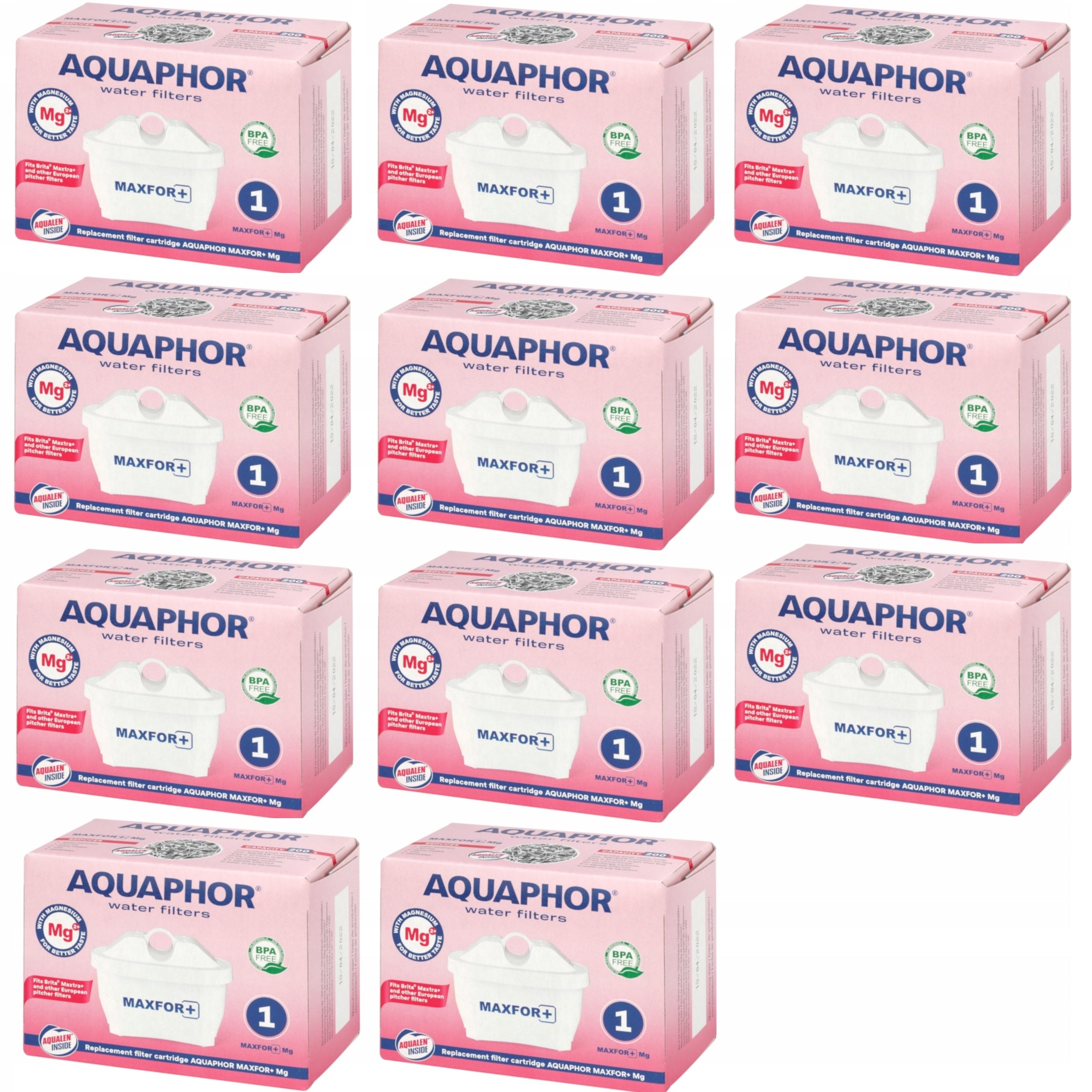 Water filter cartridge for jug Aquaphor Maxfor plus + MG 11 pcs.