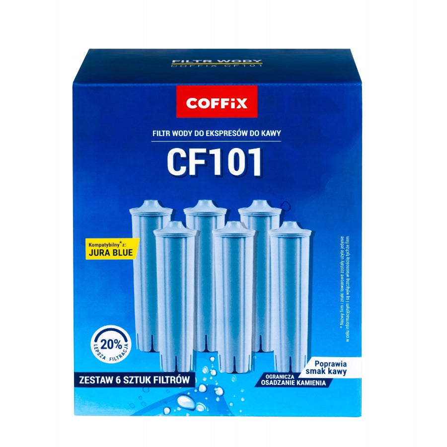 Water filter for Jura claris 6pcs COFFIX CF101 replacement