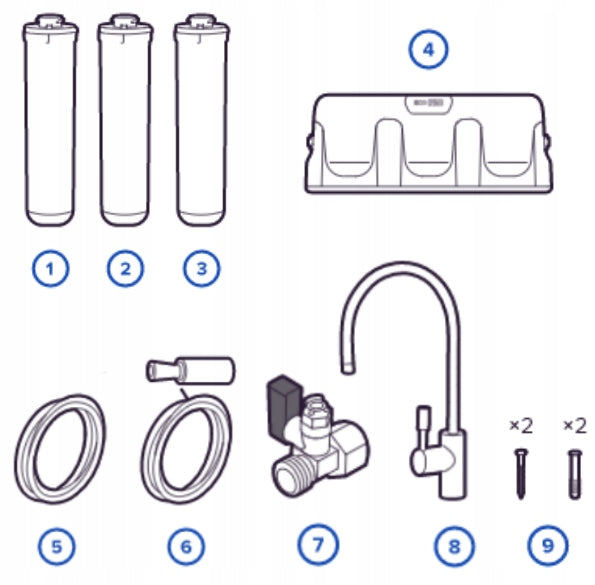 Water filter for antibacterial sink AQUAPHOR ECO PRO Packaging status original