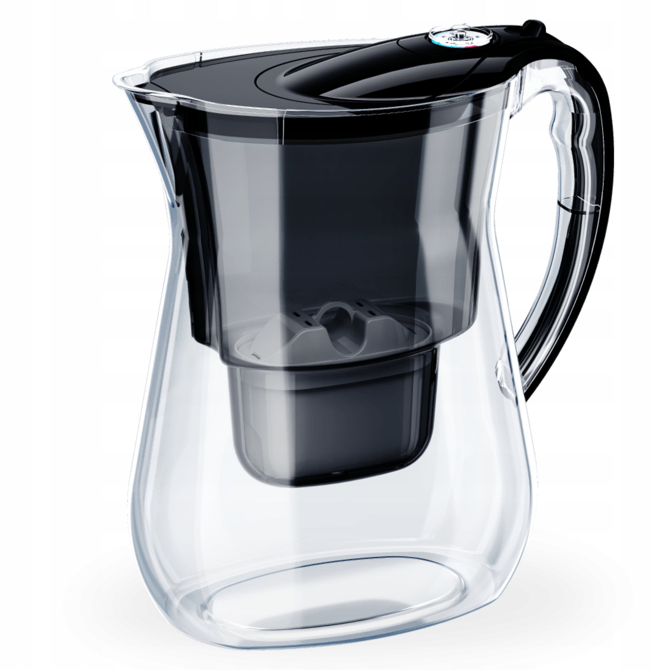 Water filter jug Aquaphor LAGO Black 3.8L, 4 Maxfor+ carbon cartridges Packaging status original