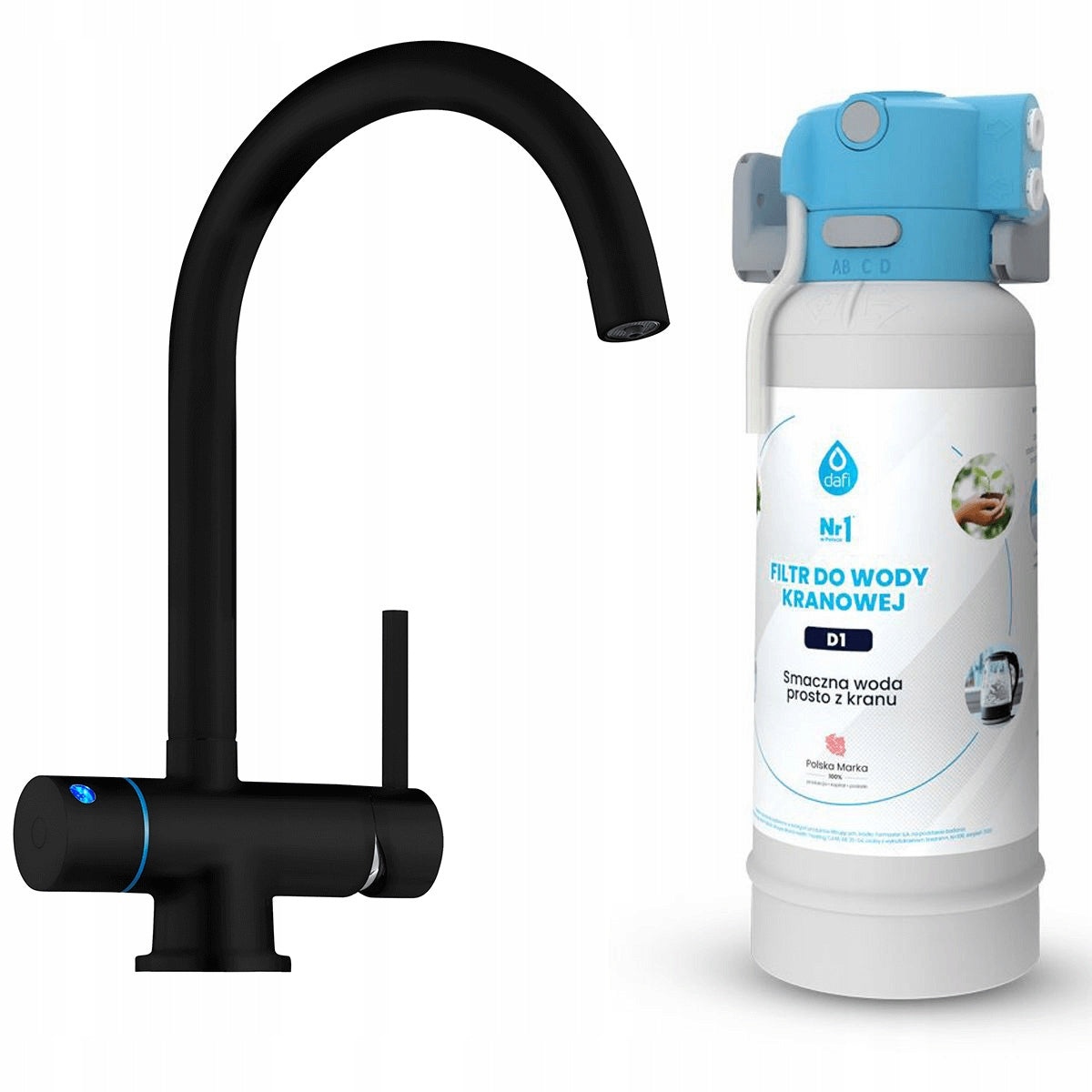Water filter system Dafi Flow Comfort D-1 three-way battery VITO black