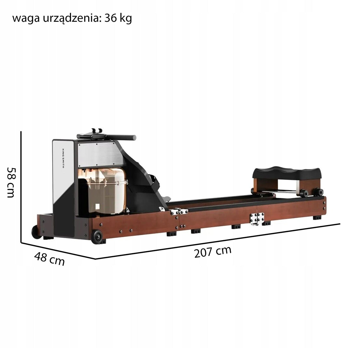 Water rowing machine KINGSMITH WM10 Brand KingSmith