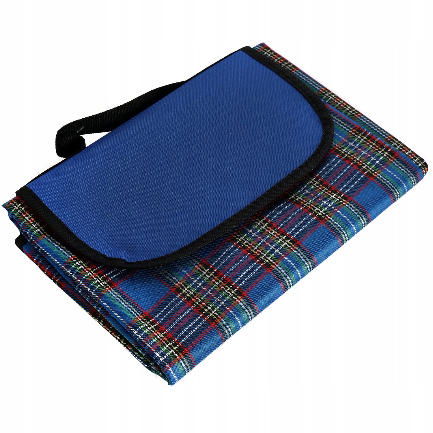 Waterproof Beach Picnic Mat with Handle 145x200cm Blue FOR BEACH Brand Goliat