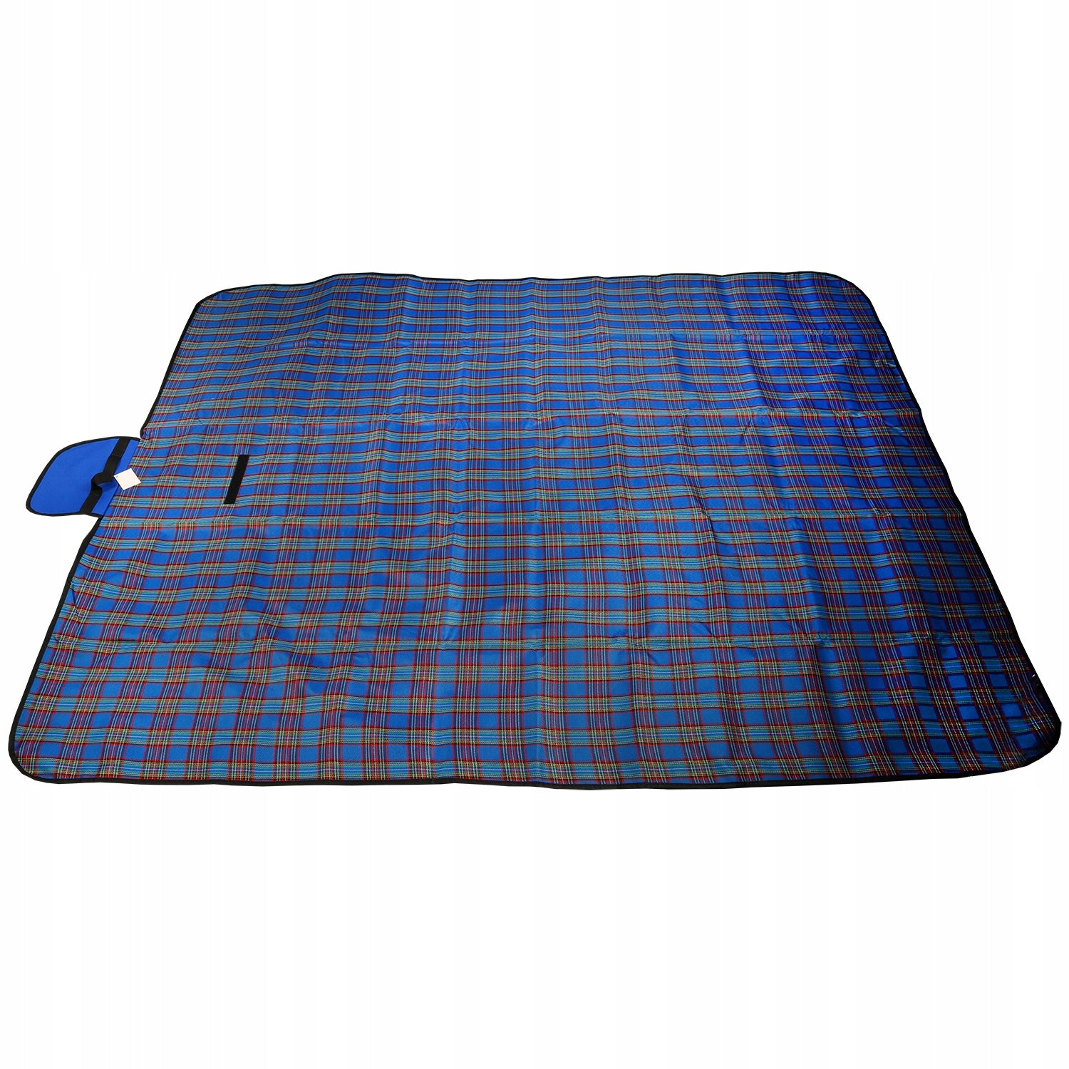 Waterproof Beach Picnic Mat with Handle 145x200cm Blue FOR BEACH Color blue