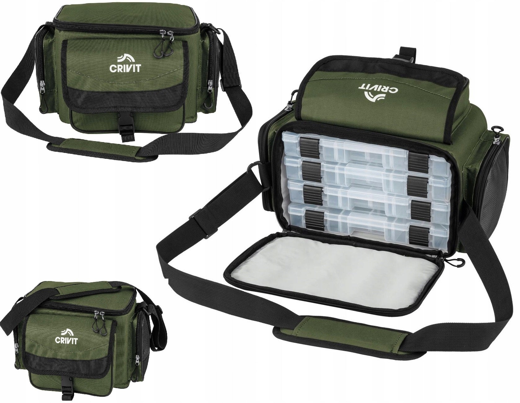 Waterproof Fishing Bag with Accessory Containers