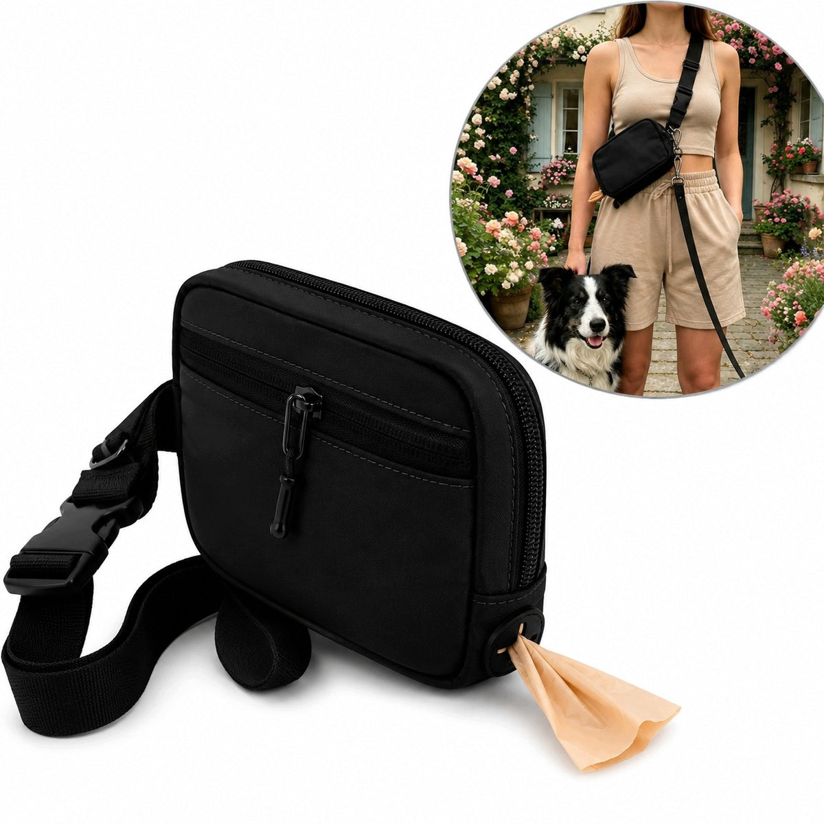 Waterproof Kidney Sachet For Walking With Dog Spacious For Tasty Pouches