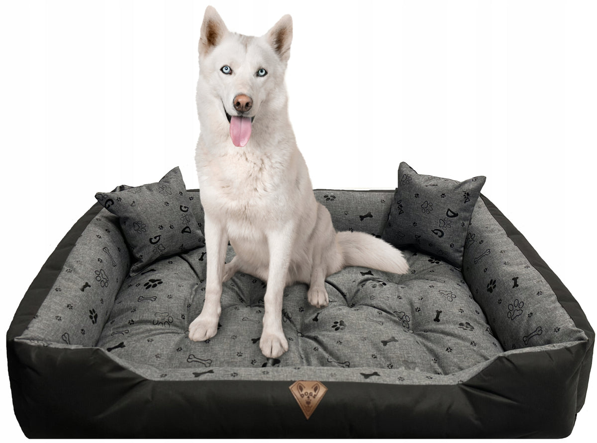 Waterproof dog bed 100x70 mattress pillow made in Poland