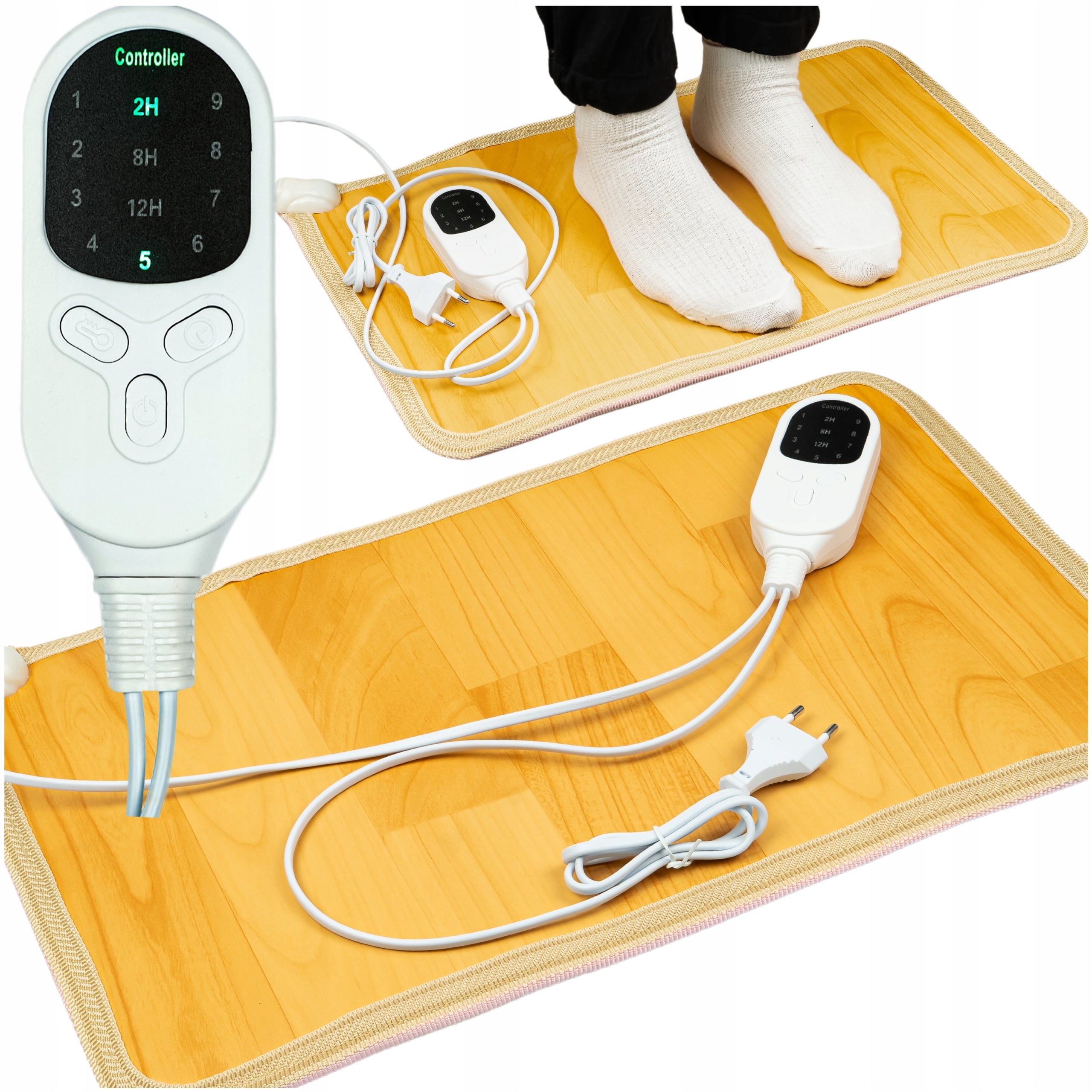 Waterproof heating mat with temperature control 30x55 cm