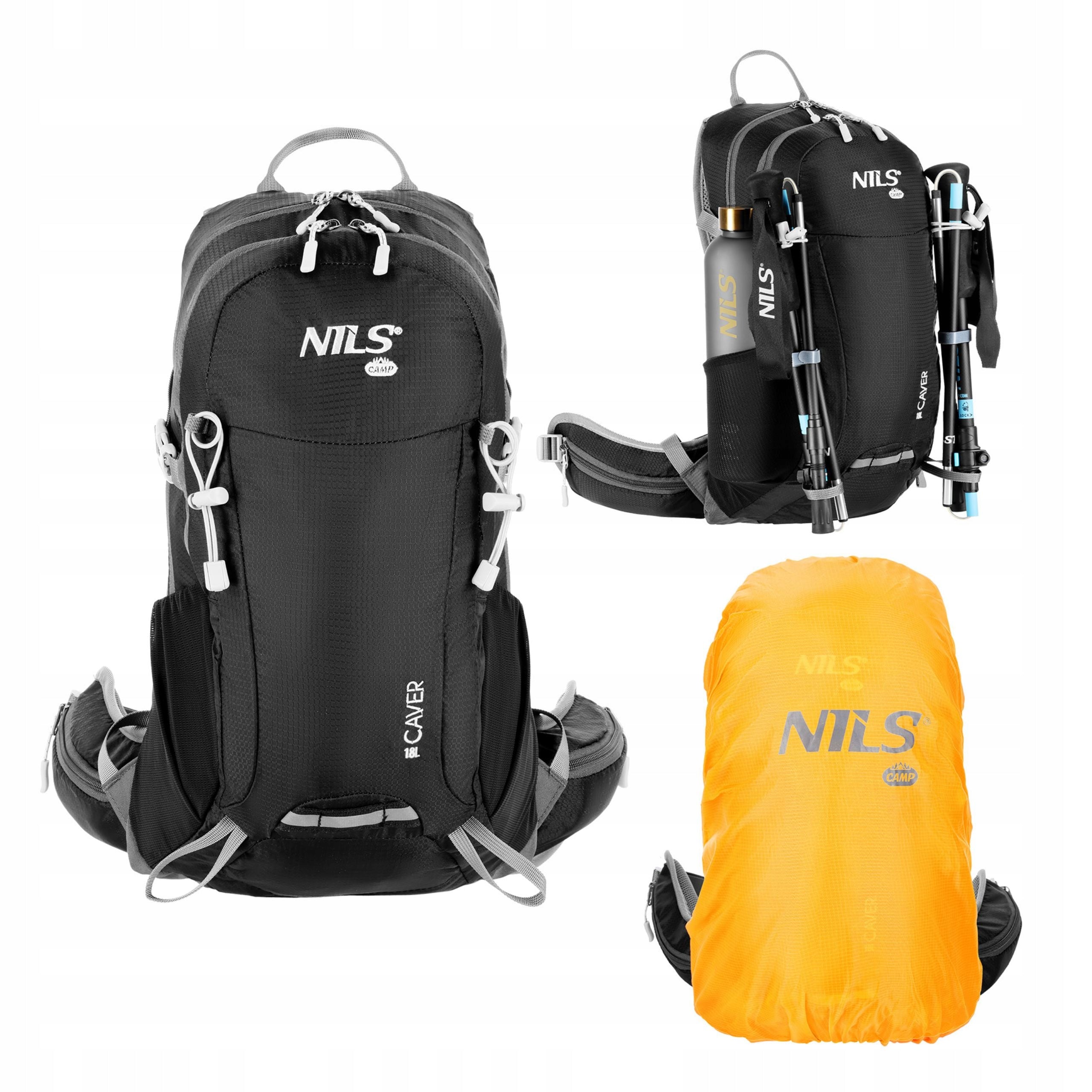 Waterproof hiking backpack tactical trekking in the mountains 18 L Nils Camp Packaging status original