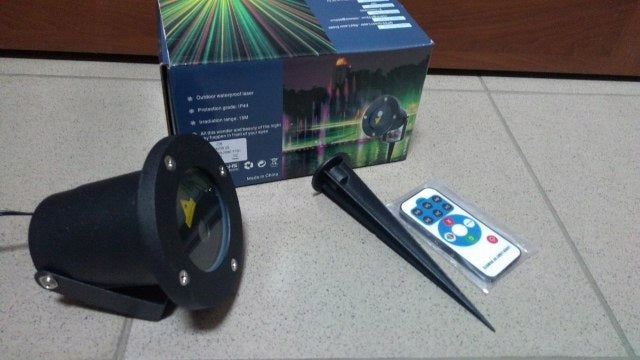 Waterproof laser projector + remote control | J2299 Manufacturer code J2299