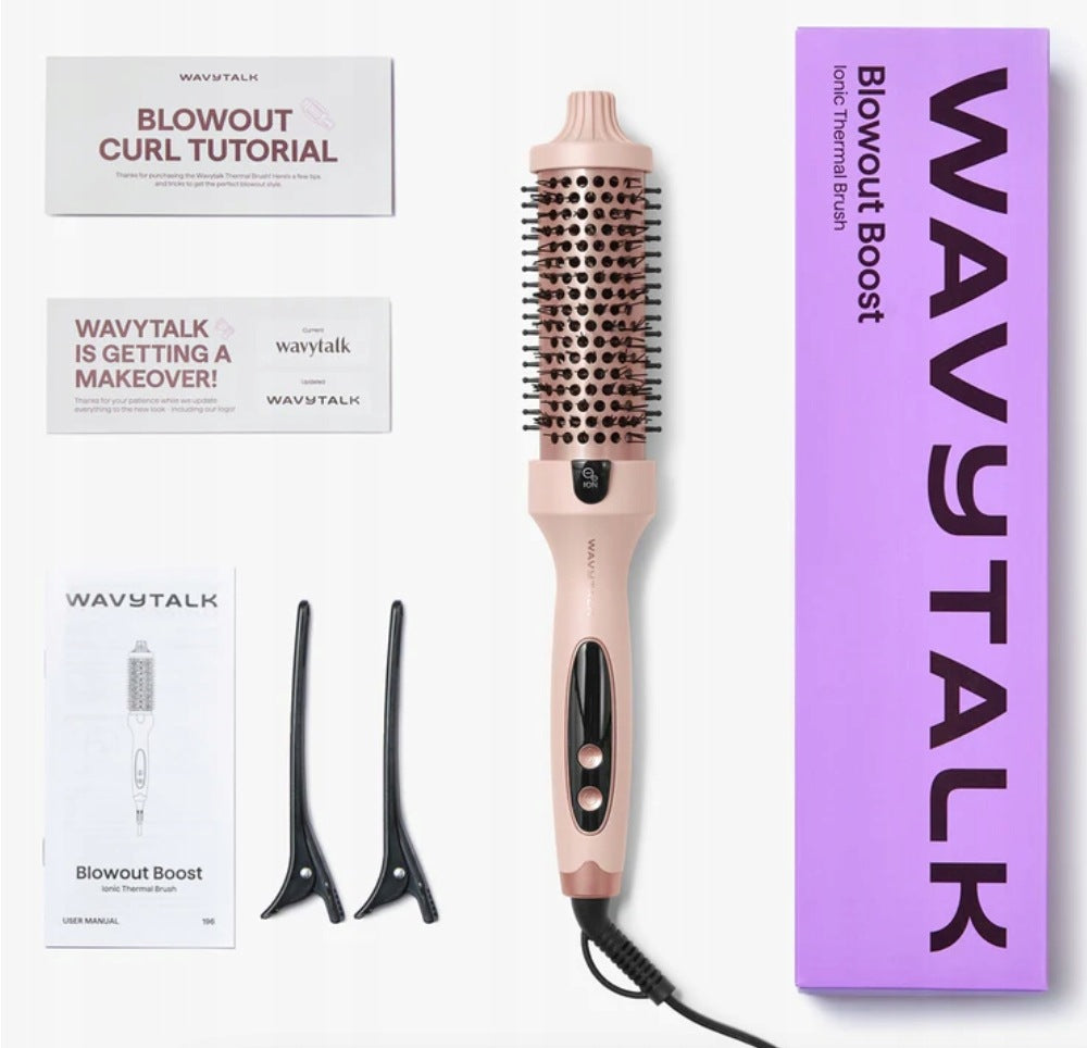 Wavytalk Thermal Brush With Ionization 38Mm Ceramic Pink