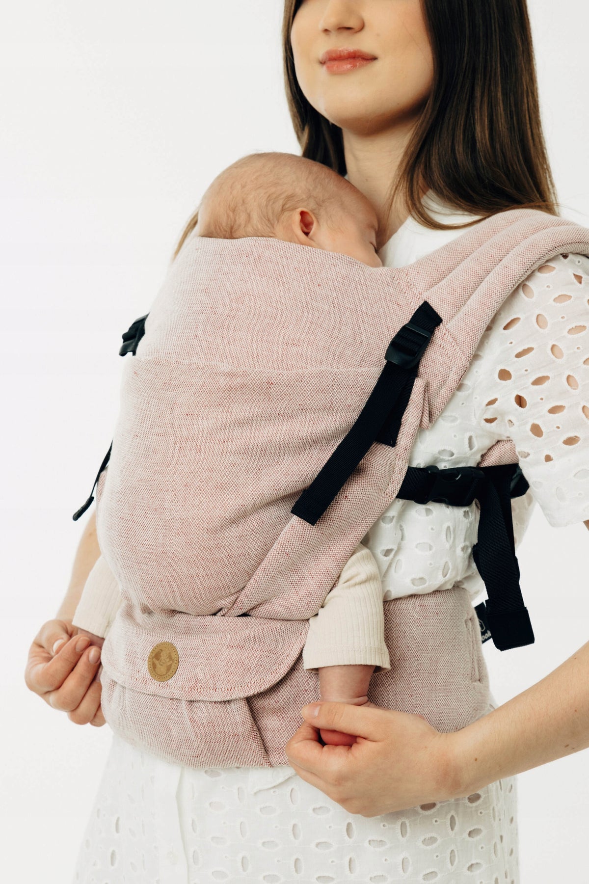 Wearable carrier LennyLight, LINEN + COTTON -> TUNDRA