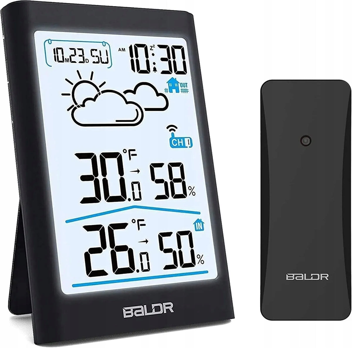 Weather Station BALDR B0341 Rain Meter Thermometer (B0341WST2H2R-V4)