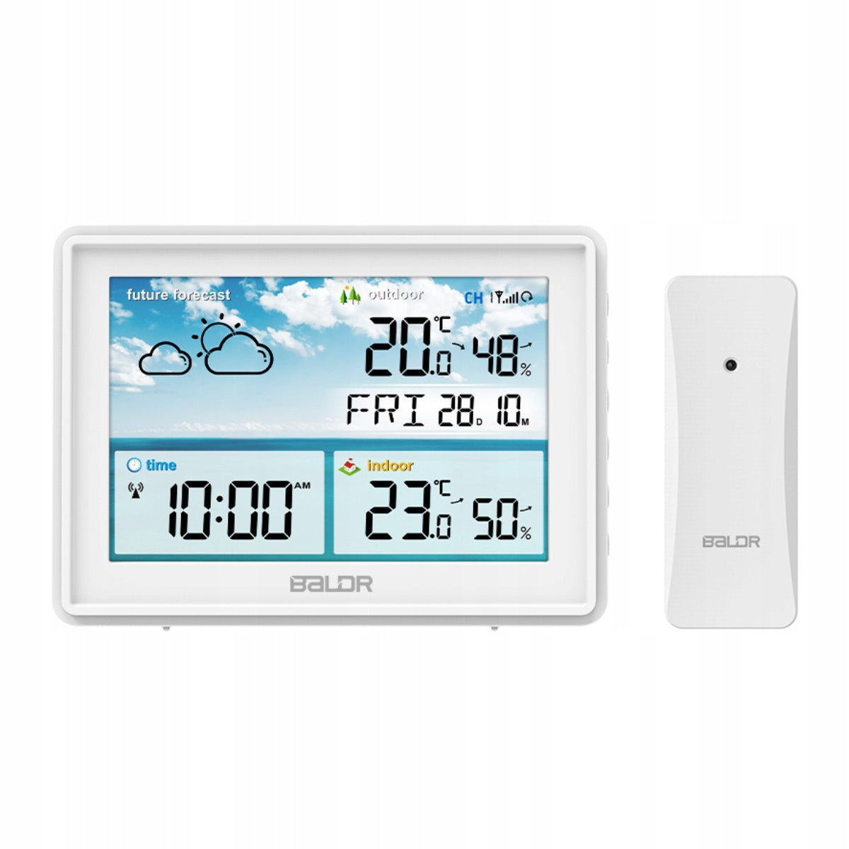 Weather Station BALDR B0359B Forecast Temperature Alerts Wireless