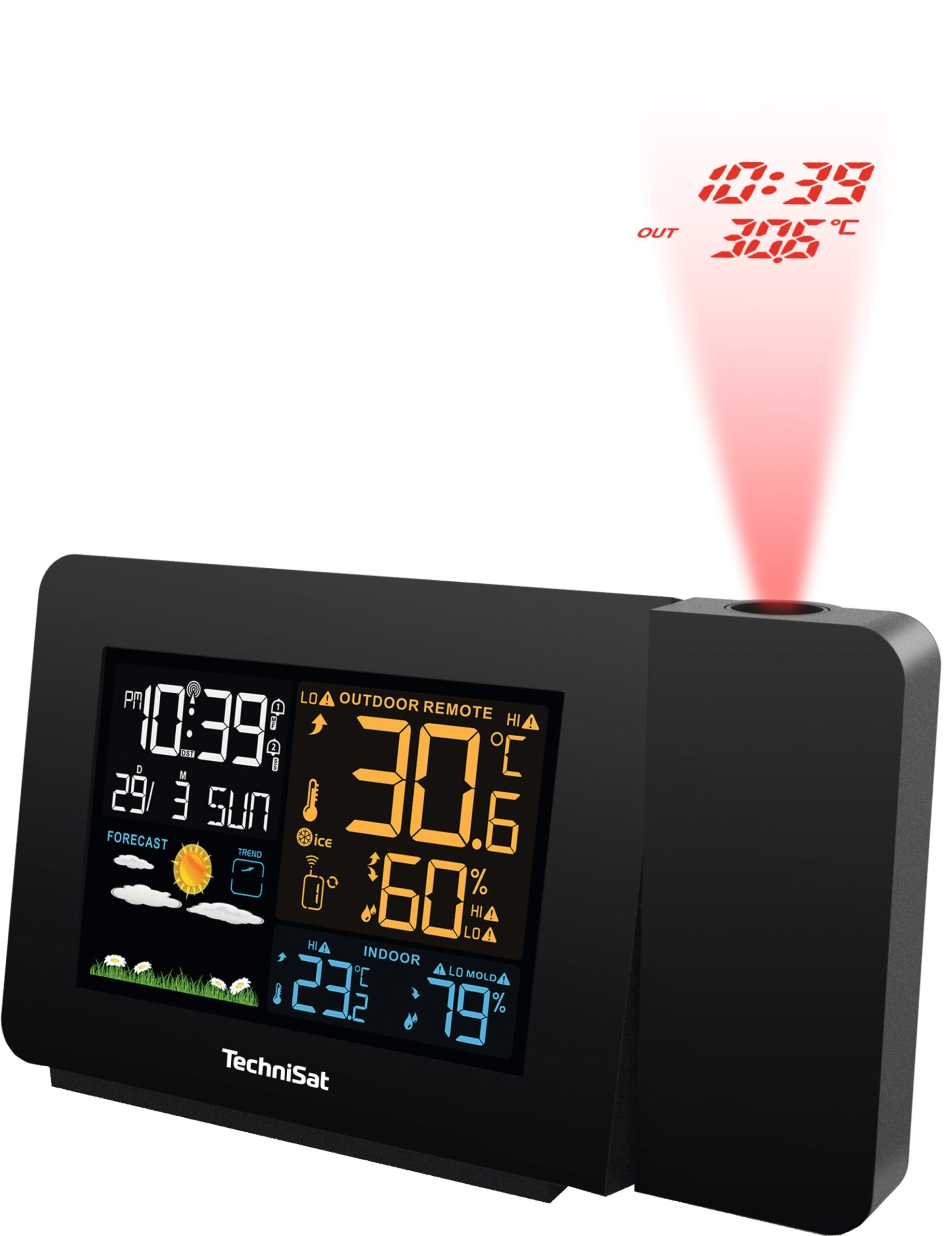 Weather Station TechniSat iMeteo P1 with External Sensor Clock Brand TechniSat