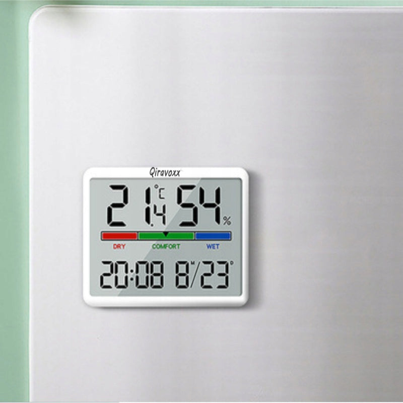 Weather Station Wireless Hygrometer ROOM Thermometer Indoor CLOCK Manufacturer code Qiravoxx0641