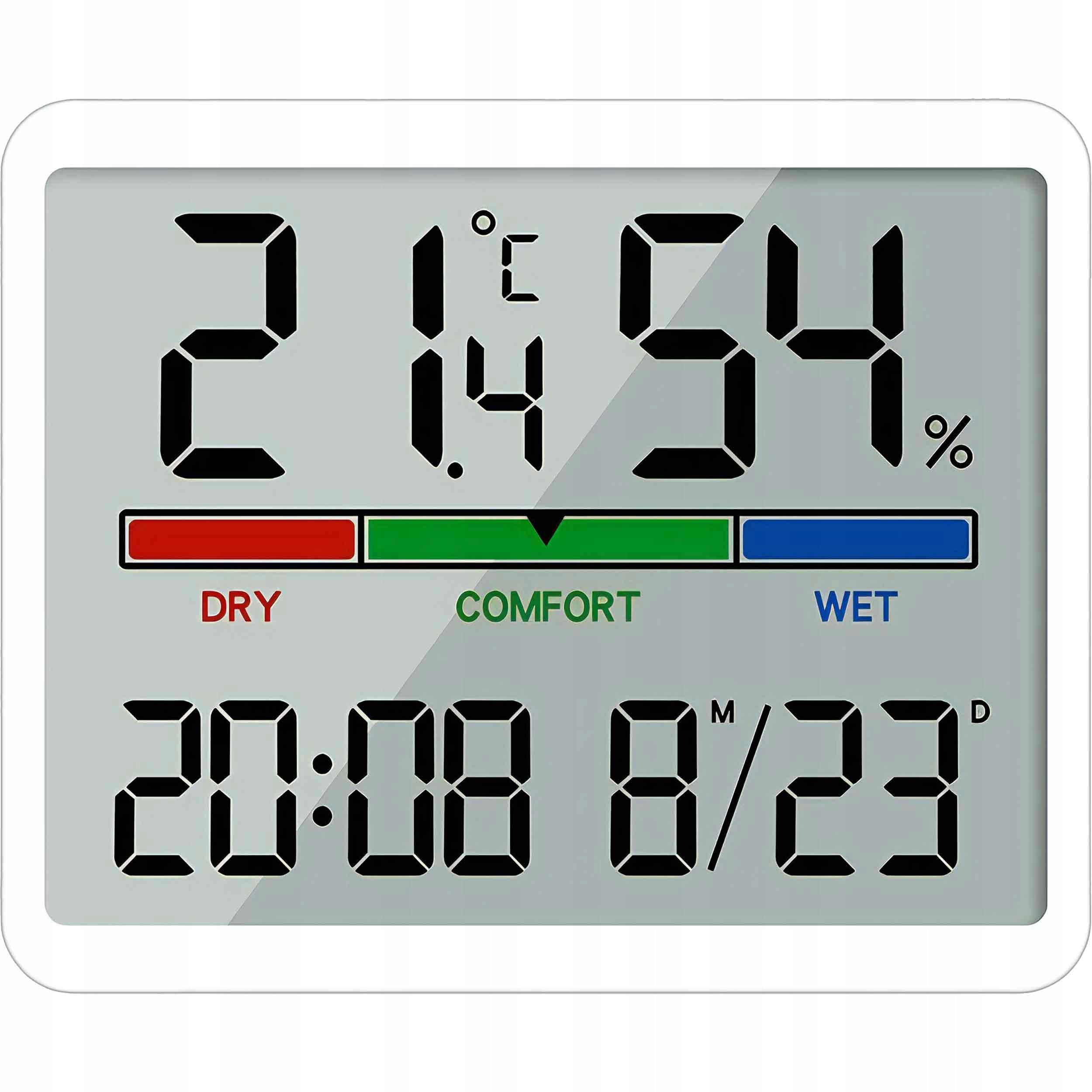 Weather Station Wireless Hygrometer Thermometer ROOM CLOCK Indoor