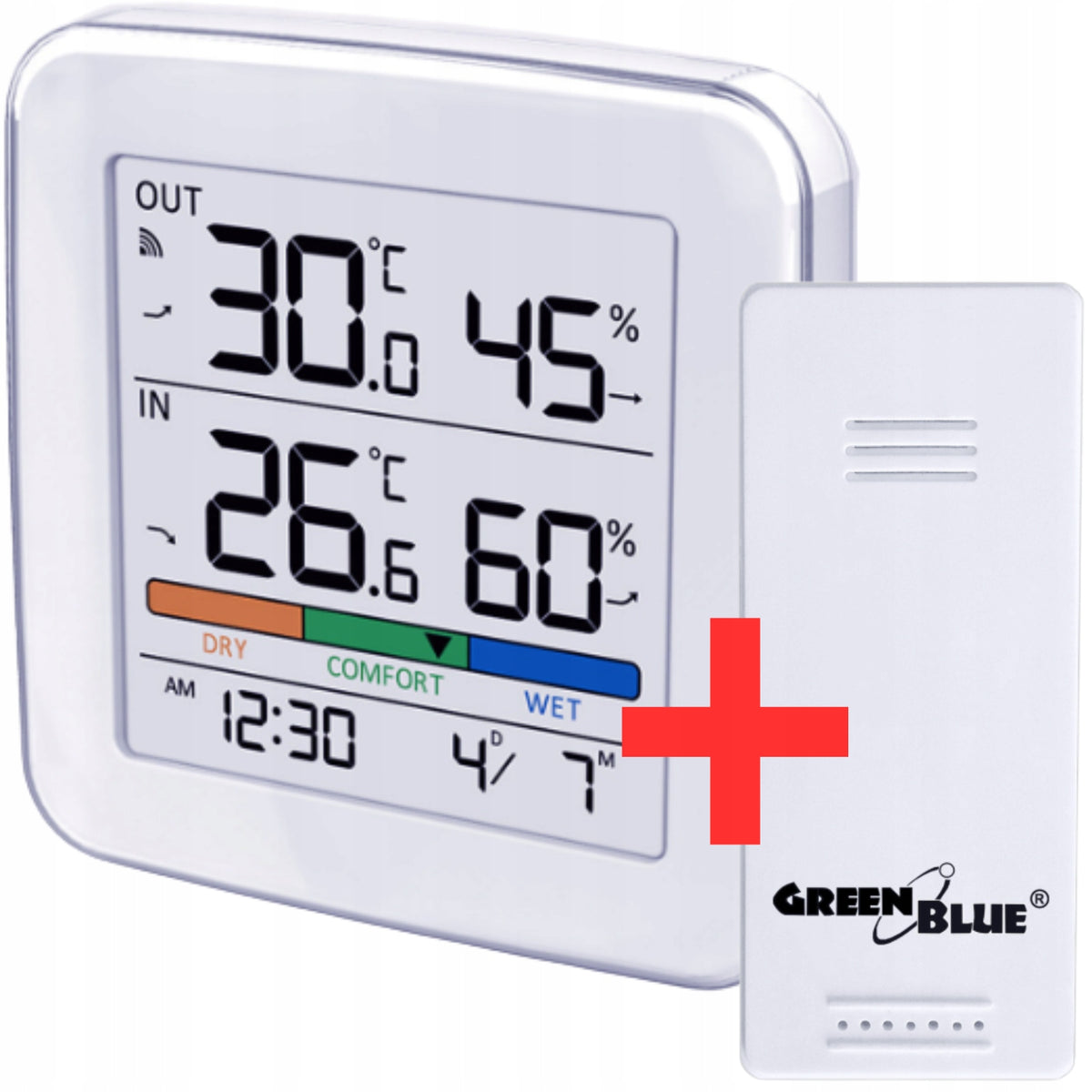Weather Station Wireless LCD with Temperature Humidity Sensor