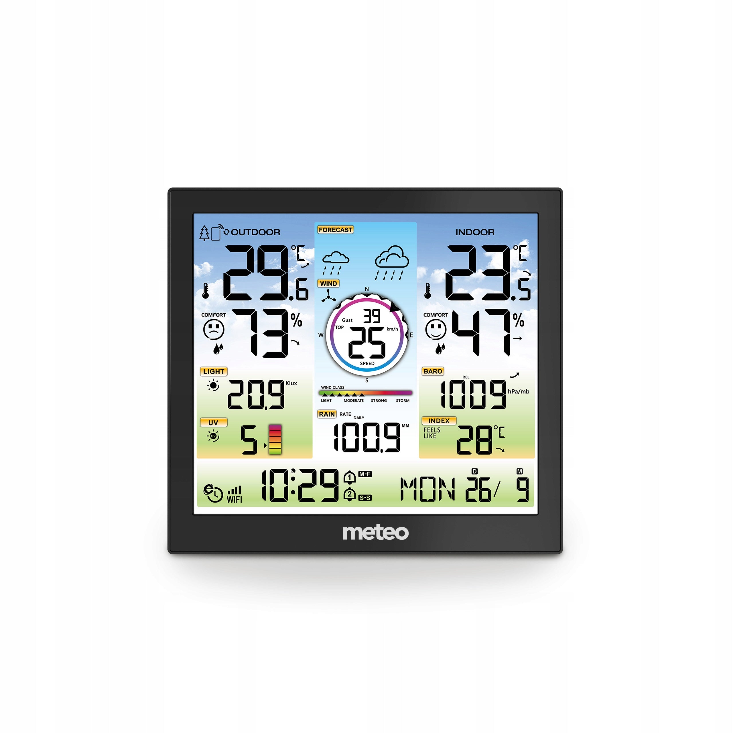 Weather Station Wireless METEO Hygrometer Barometer WIFI SP601 Packaging status original
