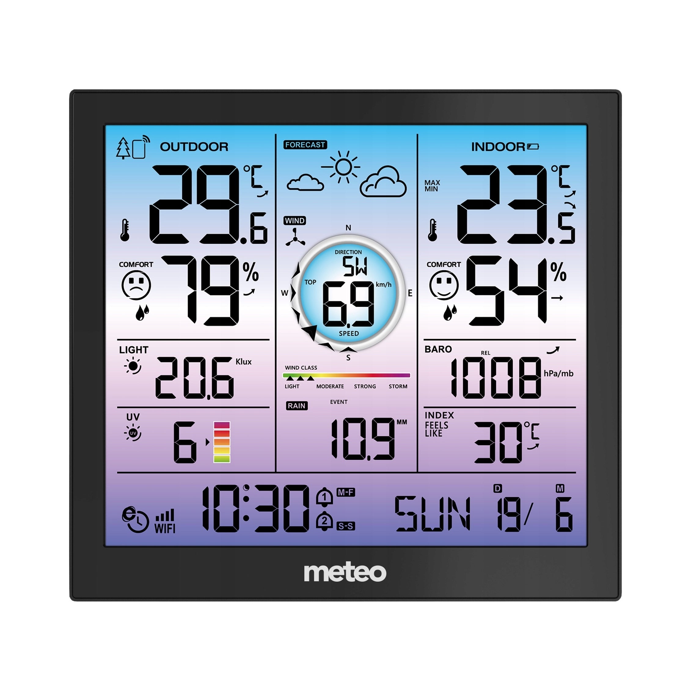 Weather Station Wireless METEO Hygrometer Barometer WIFI SP602 Packaging status original