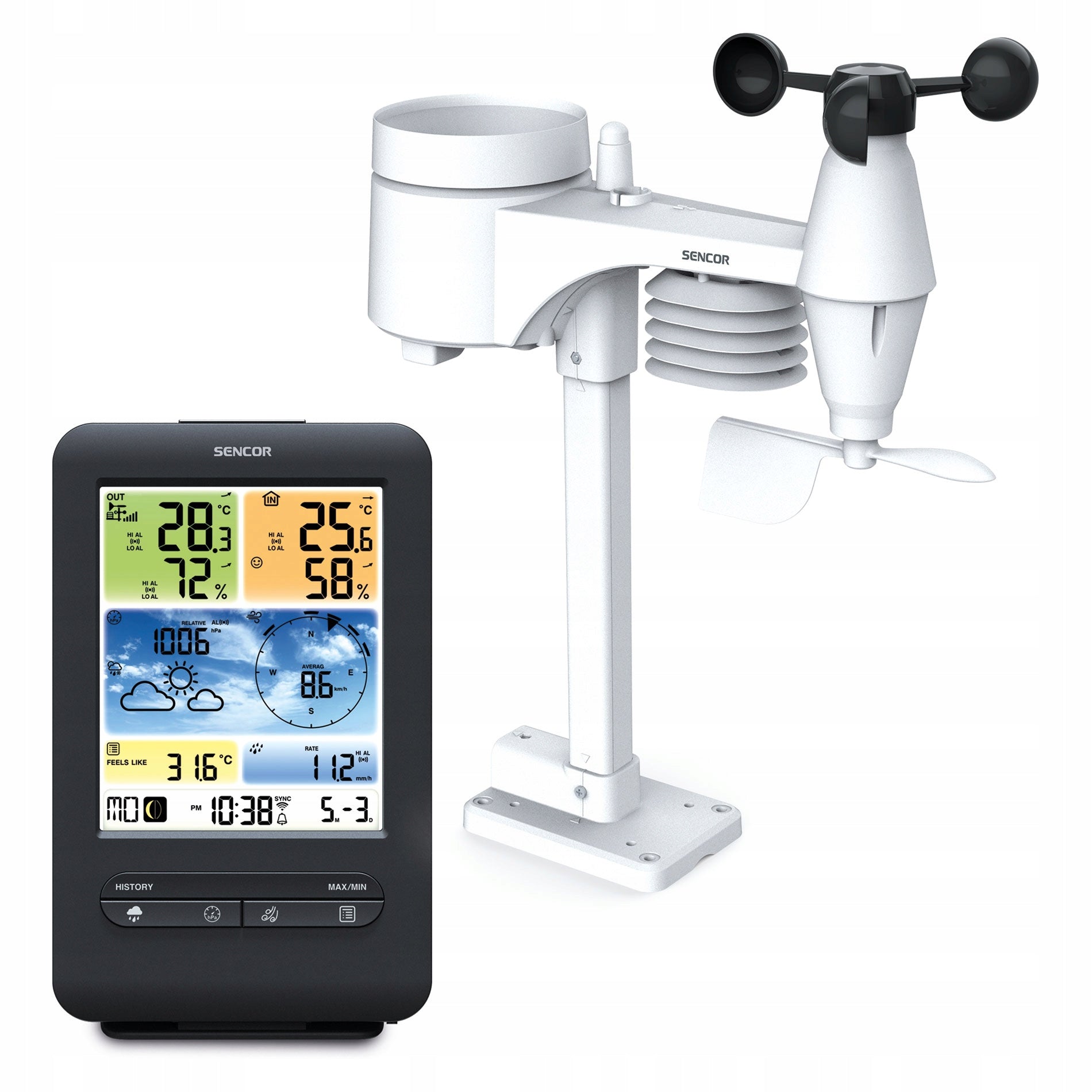 Weather station 5in1 Sencor SWS 9898 WiFi meteo