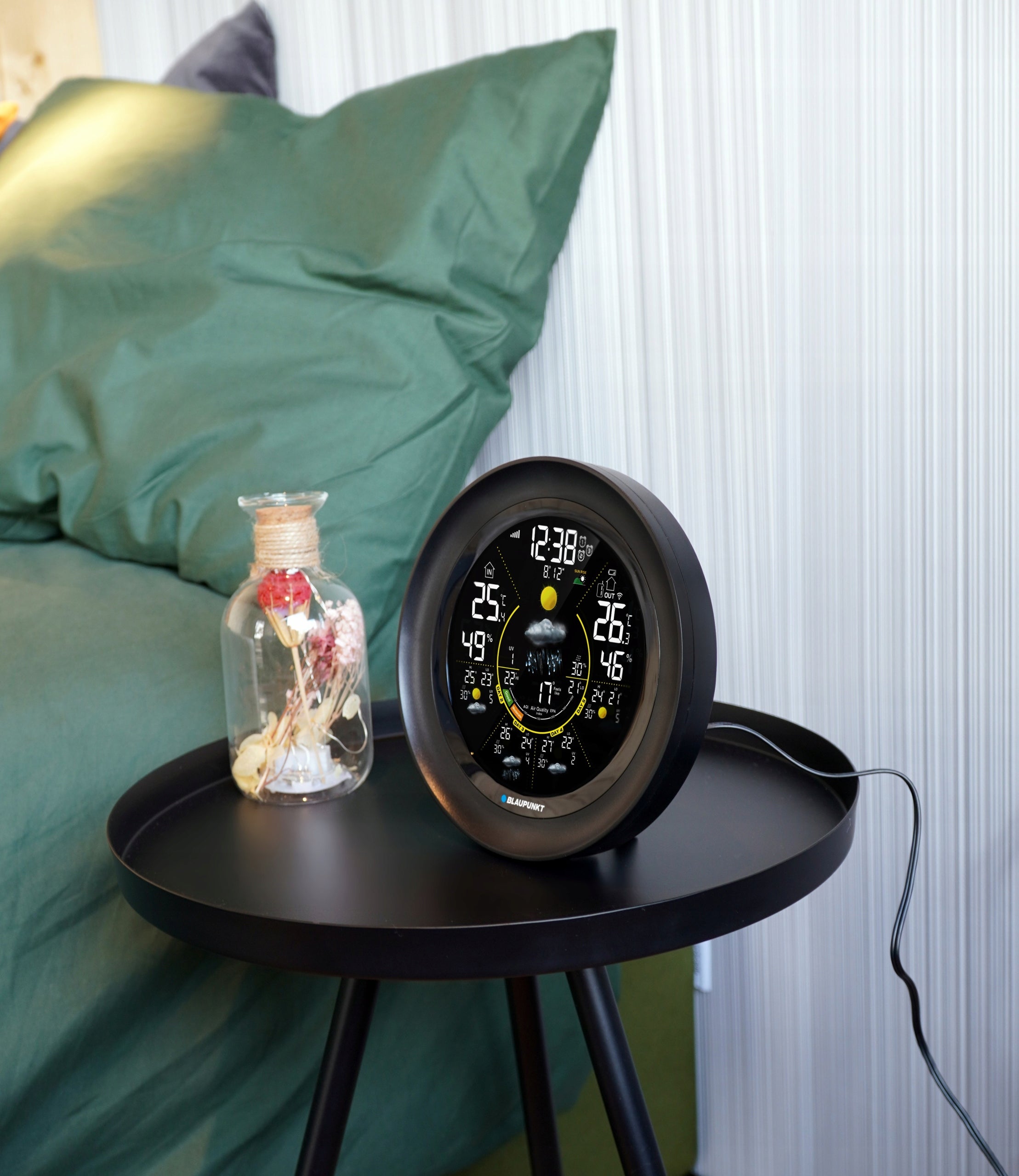 Weather station BLAUPUNKT WS65BK APP WiFi TUYA Smart Alarm PM2.5 ALARM CLOCK Packaging status original