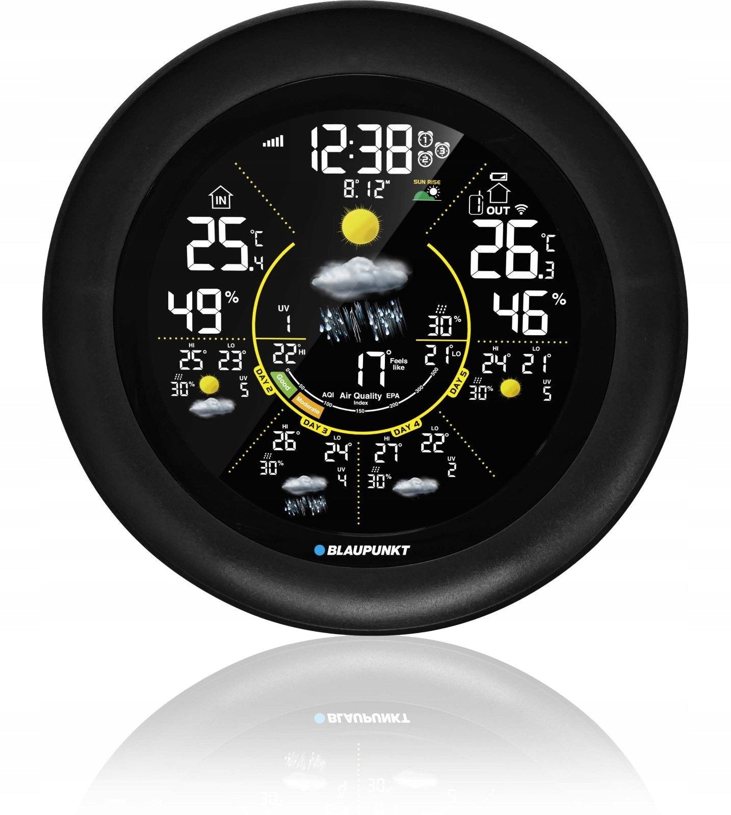 Weather station BLAUPUNKT WS65BK APP WiFi TUYA Smart Alarm PM2.5 ALARM CLOCK