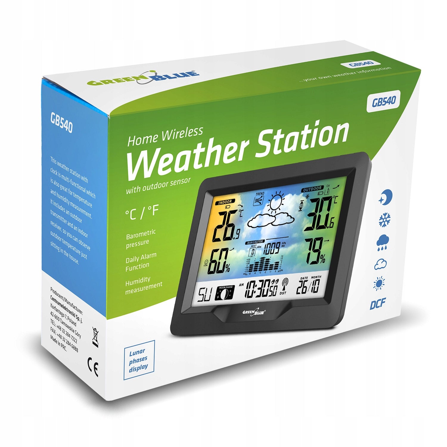 Weather station GreenBlue, GB540N Brand GreenBlue