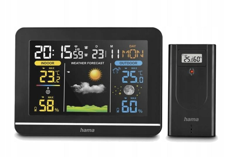 Weather station HAMA Usedom Black
