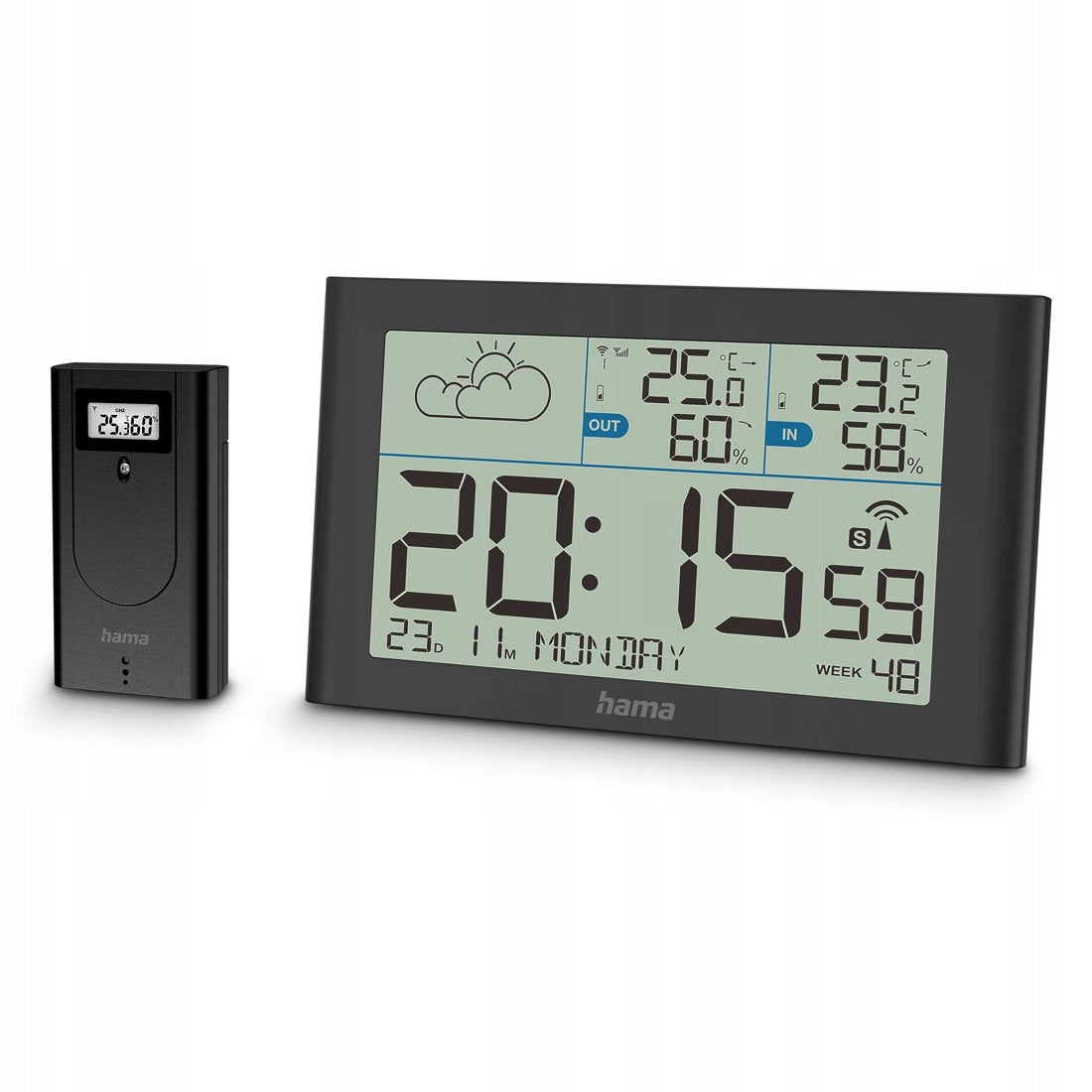 Weather station Hama Sylt thermometer hygrometer alarm clock Brand Hama