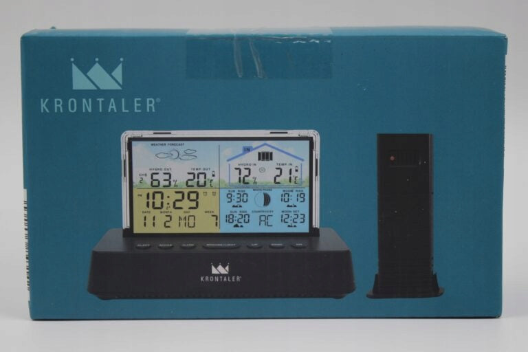 Weather station KRONTALER with external sensor Thermometer Hygrometer DCF Manufacturer code 4061463843142
