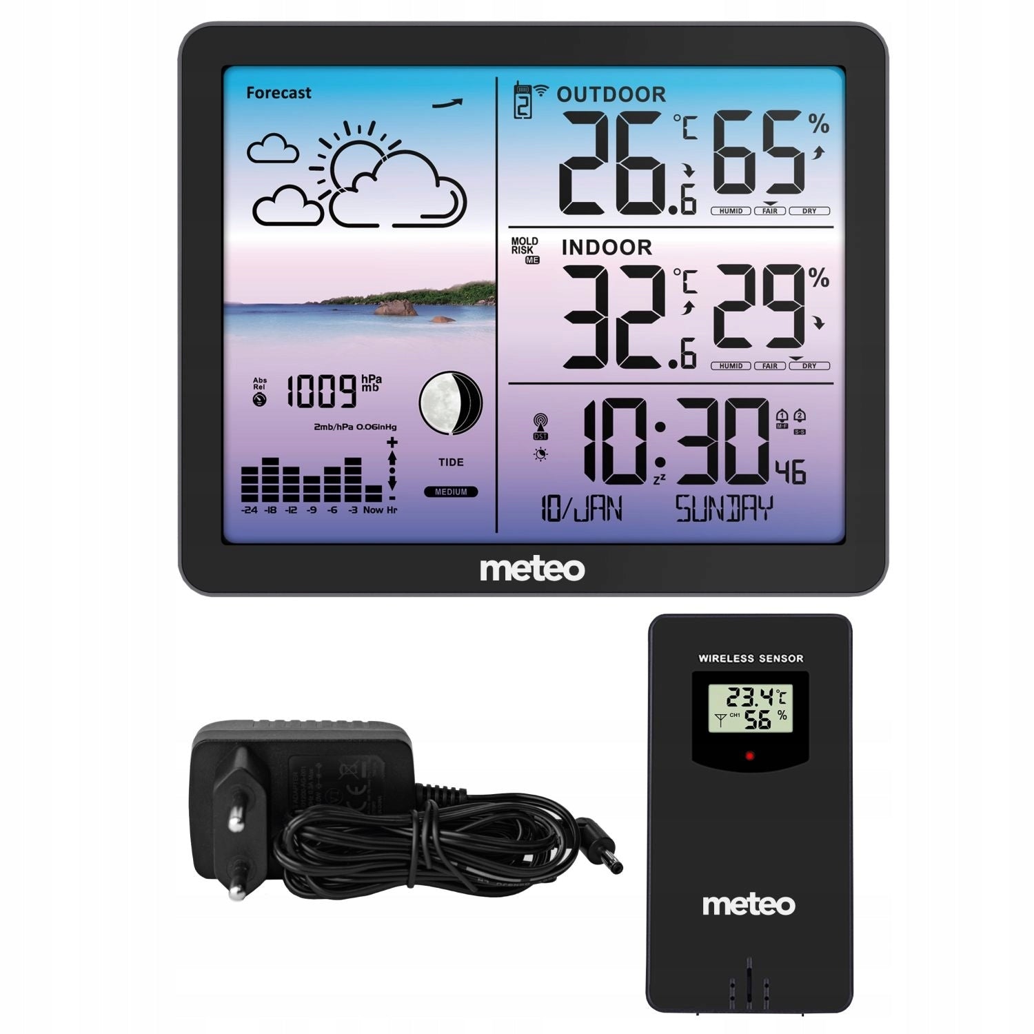 Weather station METEO SP107 black