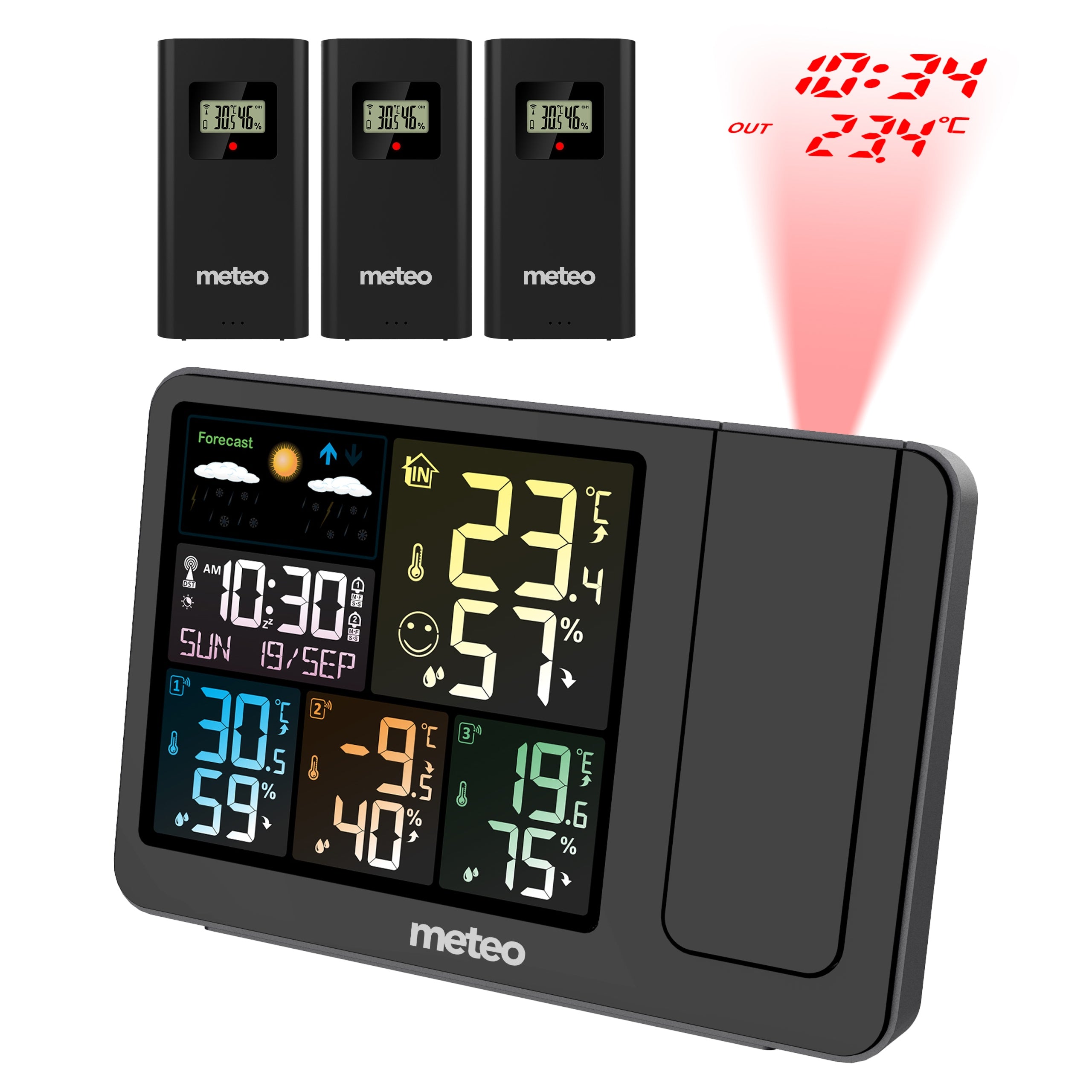 Weather station Meteo SP300, 3 sensors + freebie Packaging status original