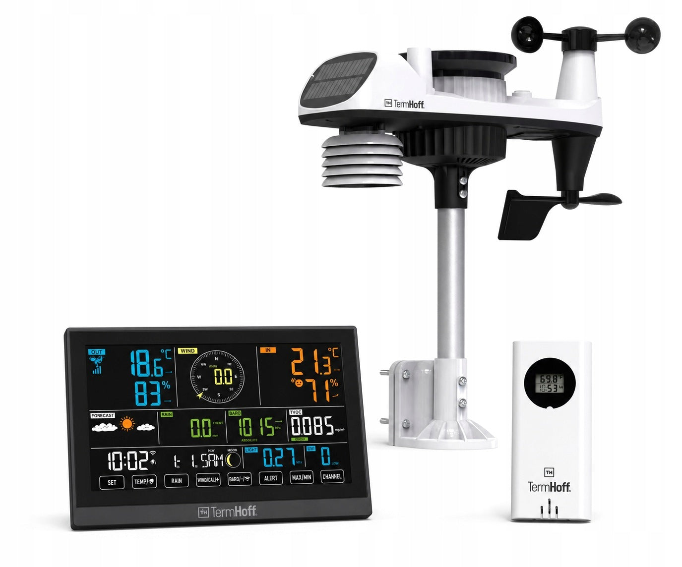 Weather station Meteo Wind Rain Sun Barometer TVOC WiFi TUYA TermHoff