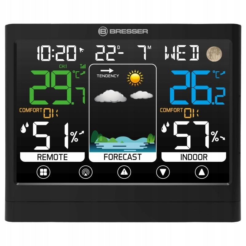 Weather station MeteoTemp BF, color touch display Packaging status original
