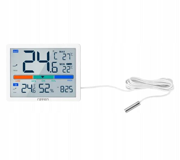 Weather station Raven ESPOG09 Magnet for metal surfaces LCD screen Model ESPOG09
