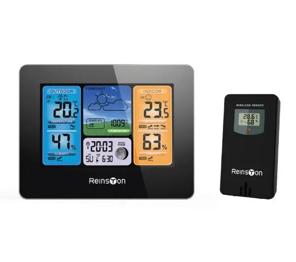 Weather station Reinston ESPOG05 Weather forecast Clock Alarm Clock Date