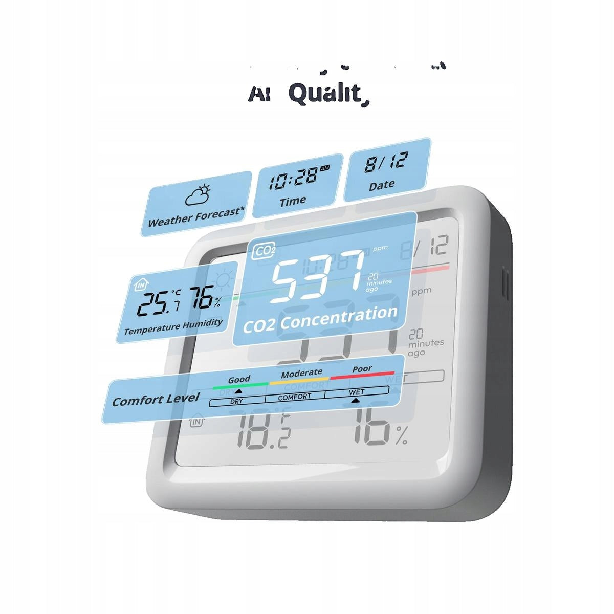 Weather station SwitchBot Meter Pro CO2 white Manufacturer code EAN-0810150542806