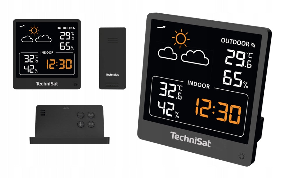 Weather station Technisat IMETEO 210 Thermometer Outdoor Hygrometer Clock