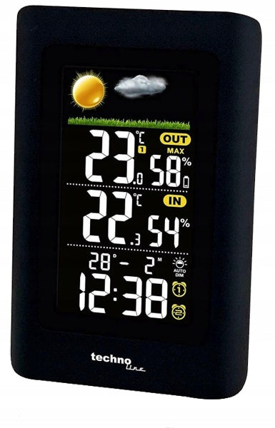 Weather station meteo Hygrometer Thermometer Clock + External SENSOR Manufacturer code WS 6447