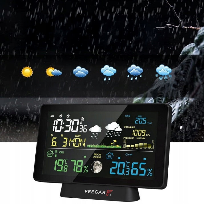 Weather station wireless Feegar Rain 7,5" Barometer Rain gauge EAN (GTIN) 5904610880456