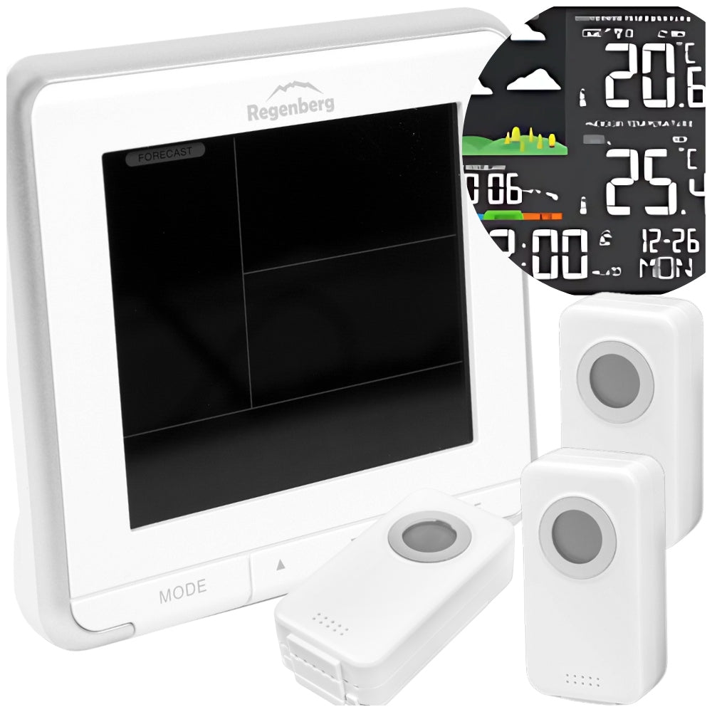 Weather station wireless barometer outdoor meteo thermometer