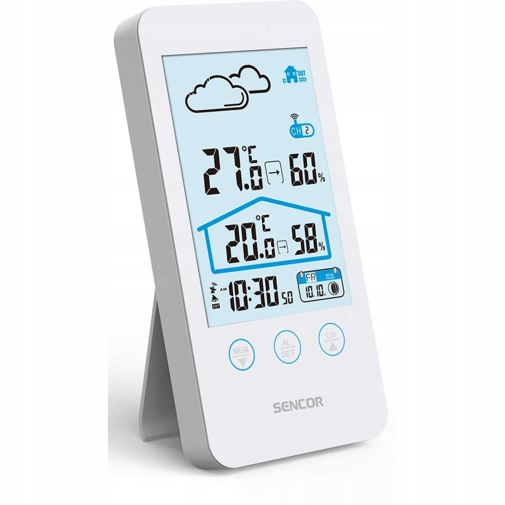 Weather station with alarm clock Sencor SWS 3000 W humidity temperature measurement EAN (GTIN) 8590669252077