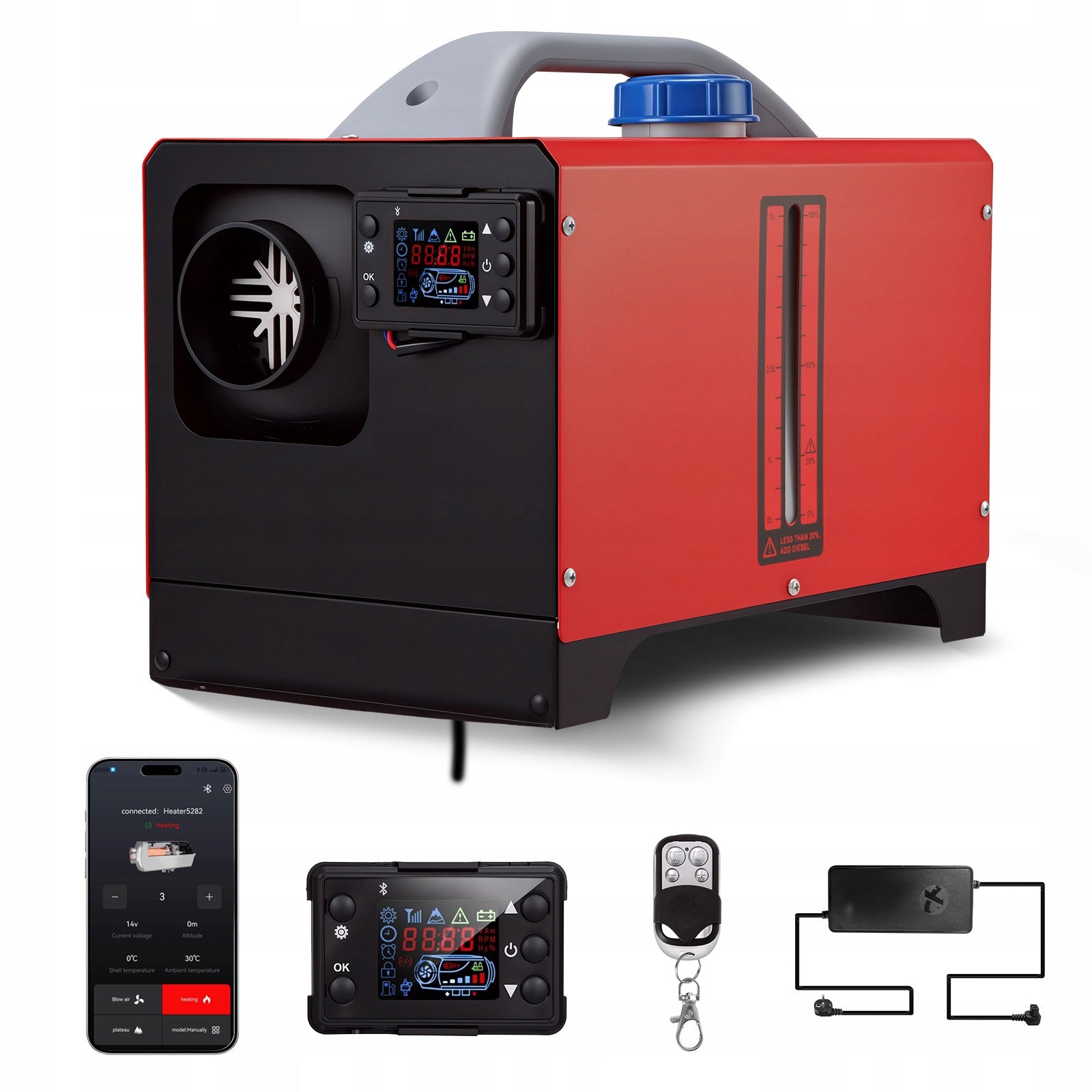Webasto 8kW 12V/24V/230V with Remote Control and Application (APP)