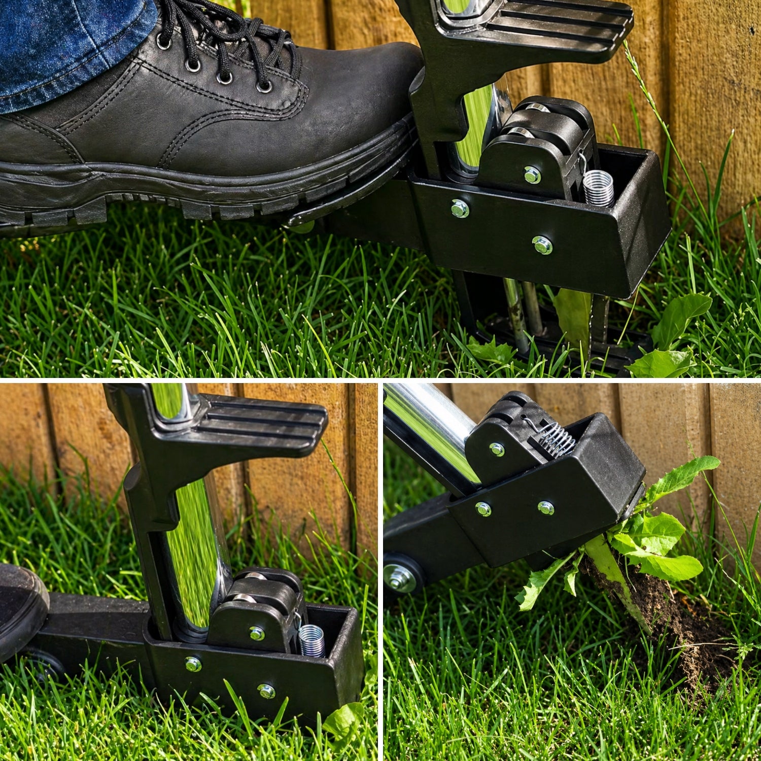 Weed Extractor Root Cutter with Telescopic Handle 100-120 cm DEDRA Head material synthetic material